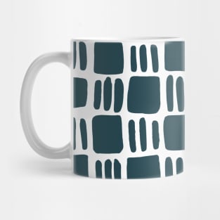 Abstract squares - teal Mug